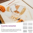thumbnail image 4 of 7 Pcs Grattoirs pour Peinture Acrylique DIY Design Vague, 4 of 7