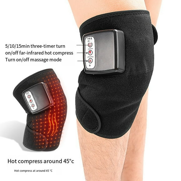 Hearth & Gear USB Charging Heating Knee Pads Vibration Massage Warmth Hot Compress Massage Knee Pads Veins Workout Foot Exercise Pedal Heat Warming Gloves Workout Stuff for Women Step Cycle Exercise