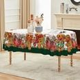 thumbnail image 3 of Christmas Tablecloth 60×84 Inch Oval, Green Gingerbread Man Cute Christmas Bear Ball Ornaments Washable Table Cover for Party Picnic Dinner Decor, 3 of 6