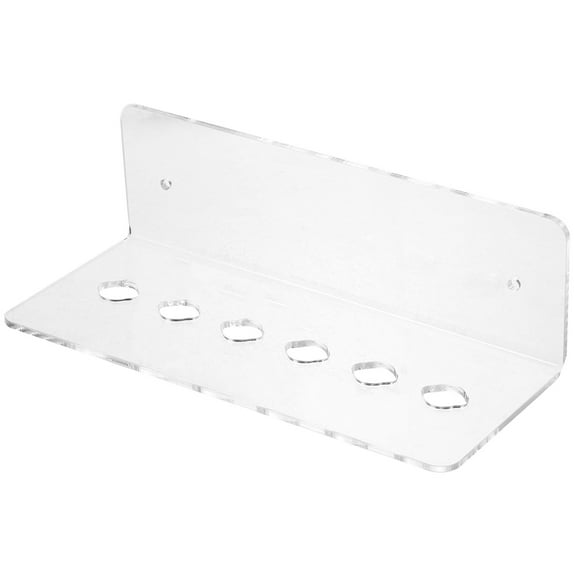 LEORX Wall Mounted Shear Rack Scissors Holder Rack Transparent Acrylic 1Pcs