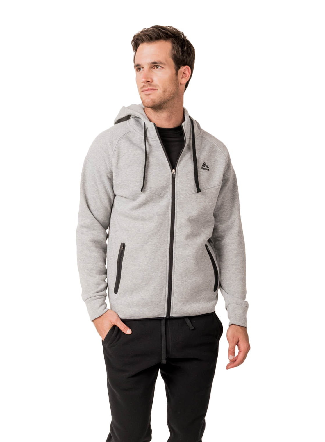 Details about   RBX X-DRI gray or yellow striped hooded sweatshirt w kangaroo pocket front,S-4