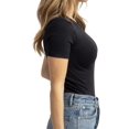 thumbnail image 6 of Women's Basic Solid Active Soft Short Sleeve Crew Neck Top T-Shirts, 6 of 6