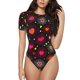 thumbnail image 1 of Fotbe Geometric Hearts Body de Mujer con Cuello Redondo y Mangas Cortas, Sin Mangas Ajustado, Suave, Cómodo y Básico-X-Large, 1 of 7