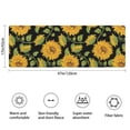 thumbnail image 3 of Black Green Stem Sunflower Pattern Bathroom Rugs Mat,Non Slip Microfiber Bathroom Rug,Rubber Backing,Soft Bathroom Mats for Bathroom Floor,Tub and Shower,47x17in(120x43cm), 3 of 5