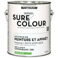 thumbnail image 4 of Rust-Oleum Sure Colour™ Peinture + Apprêt, Intérieur Semi-lustré, Coton Blanc 3,78L, 4 of 4