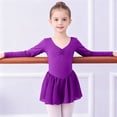 thumbnail image 2 of 7-8 Years Newborn Toddler Ballet Dance Leotards Skirt Ballerina Ballet Outfit Dresses Puff Sleeve Sleep & Play One-Piece Bodysuit Newborns Everyday Wear, 2 of 8