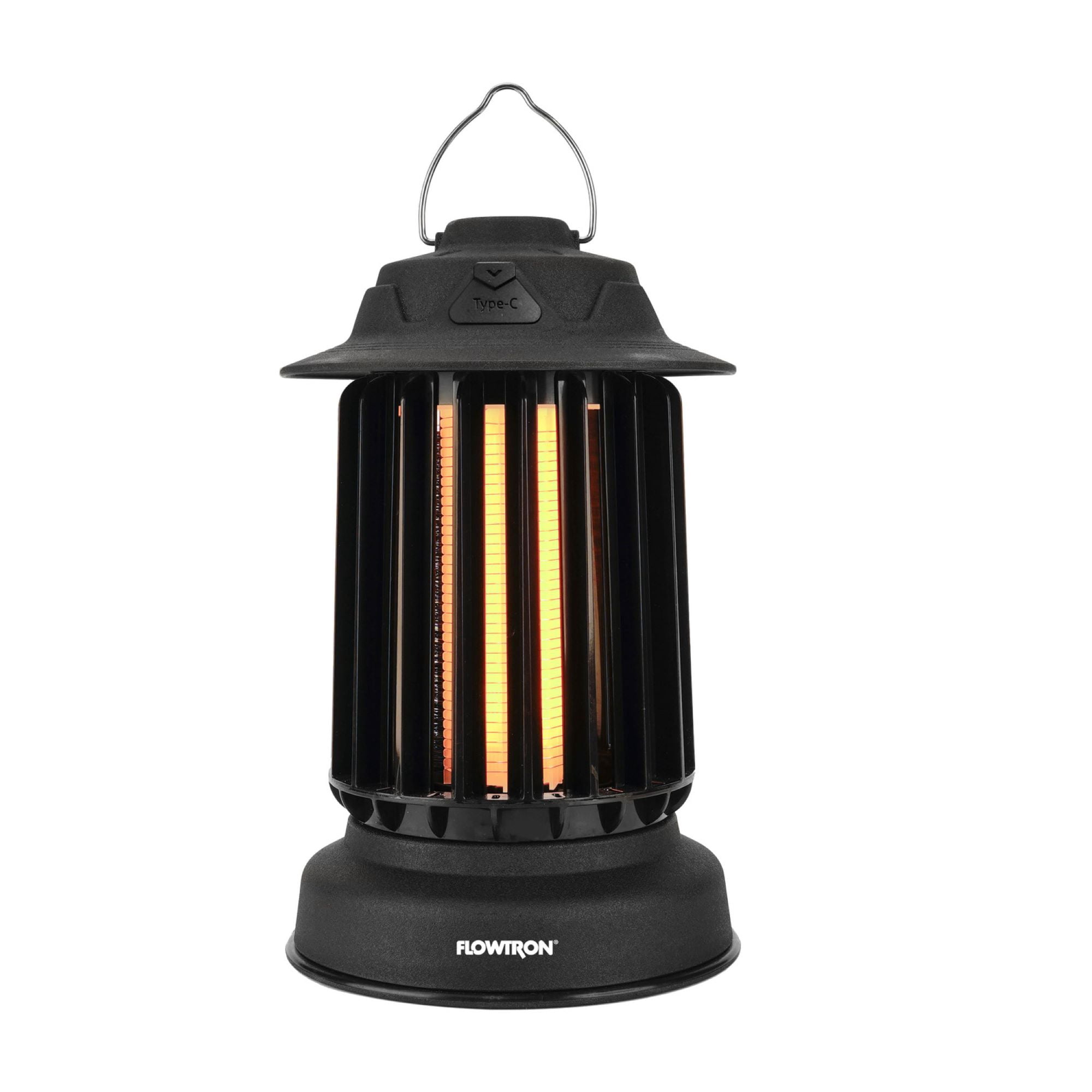 Flowtron Lantern Bug Zapper with UV Light, Quiet Fan, and USB-C Cable for Indoor & Outdoor Insect Control, Black, 1 Count