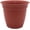 Clay, variant on Eclipse Round Planter with Saucer - Outdoor & Indoor Plant Pot with Drainage Holes - Lightweight, UV-Resistant Plastic Pots for Plants, Flowers & Herbs (6" Warm Gray, Pack of 1)