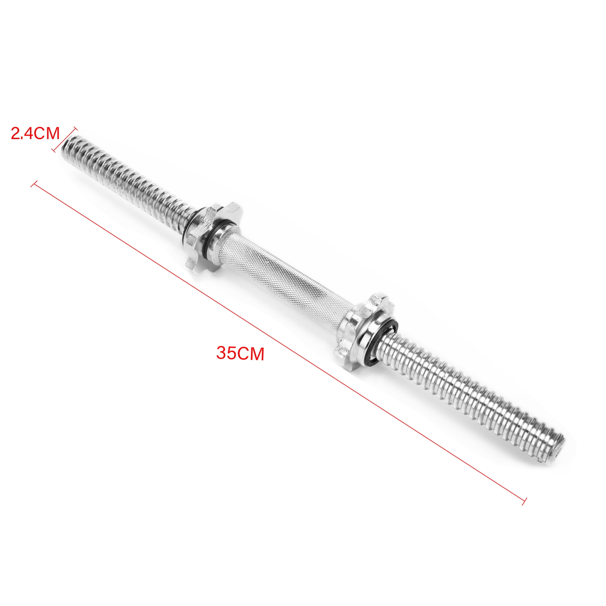 1 Pair Dumbbell Bars Heavy Chrome Dumbbell Bars Threaded Dumbbell Handle, Solid Steel Handles Bars Weight Lifting for Gym Barbells Dumbbell Bars Strength Training 35cm/45cm/50cm