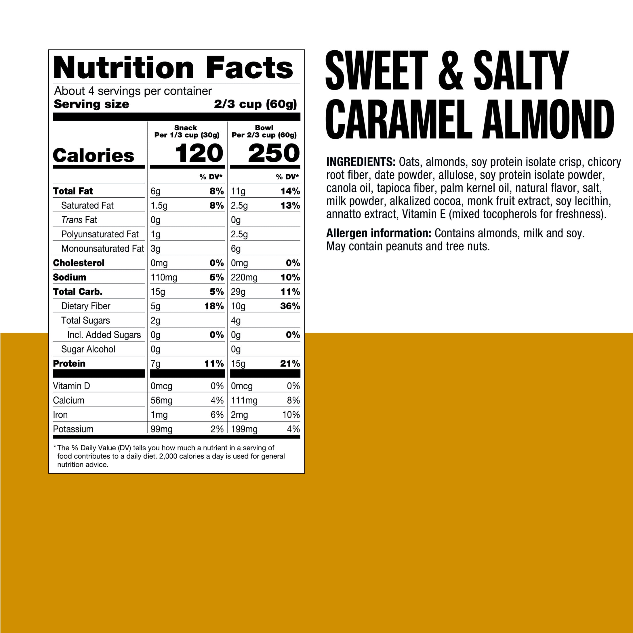 KIND Protein Max Granola, Caramel Almond & Sea Salt, High 15g Protein Granola Snacks, 9oz