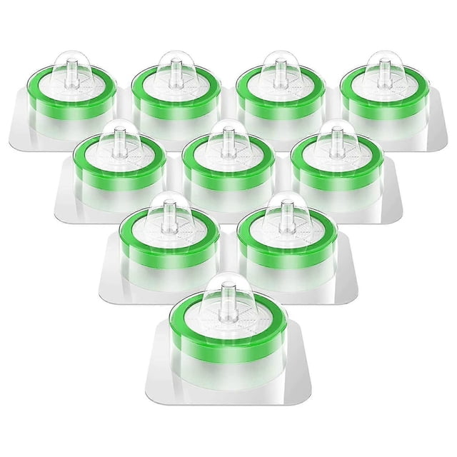 Sterile Syringe Filter Pes 10 Pack, 0.22um Pore Size, 33mm Membrane Diameter, Hydrophilic Filtratio