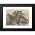 thumbnail image 2 of Jean-Jacques de Boissieu 14x11 Black Modern Framed Museum Art Print Titled - Landscape with Chateau Galliard (1796), 2 of 5
