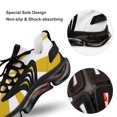 thumbnail image 7 of Aesthetic Lemon Yellow And White Sunburst Walking Shoes for Men Woman Lightweight Tennis Fashion Elastic Sports Shoes Cushion Basketball Shoes, 7 of 7