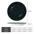 thumbnail image 2 of Balery Constellation Print Bone China Decorative Plate Ceramic Dinner Plates Art Crafts with Display Stand-7in, 2 of 6