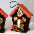 thumbnail image 4 of Decoraciones de madera de la linterna de la calabaza de Halloween para el juguete de los niños de los apoyos del terror del hogar, 4 of 5
