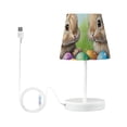 thumbnail image 3 of Easter Eggs and Rabbits Desk Lamp 3 Color Modes LED Table Lamp Nightstand Reading Light for Bedroom Living Room, 3 of 8