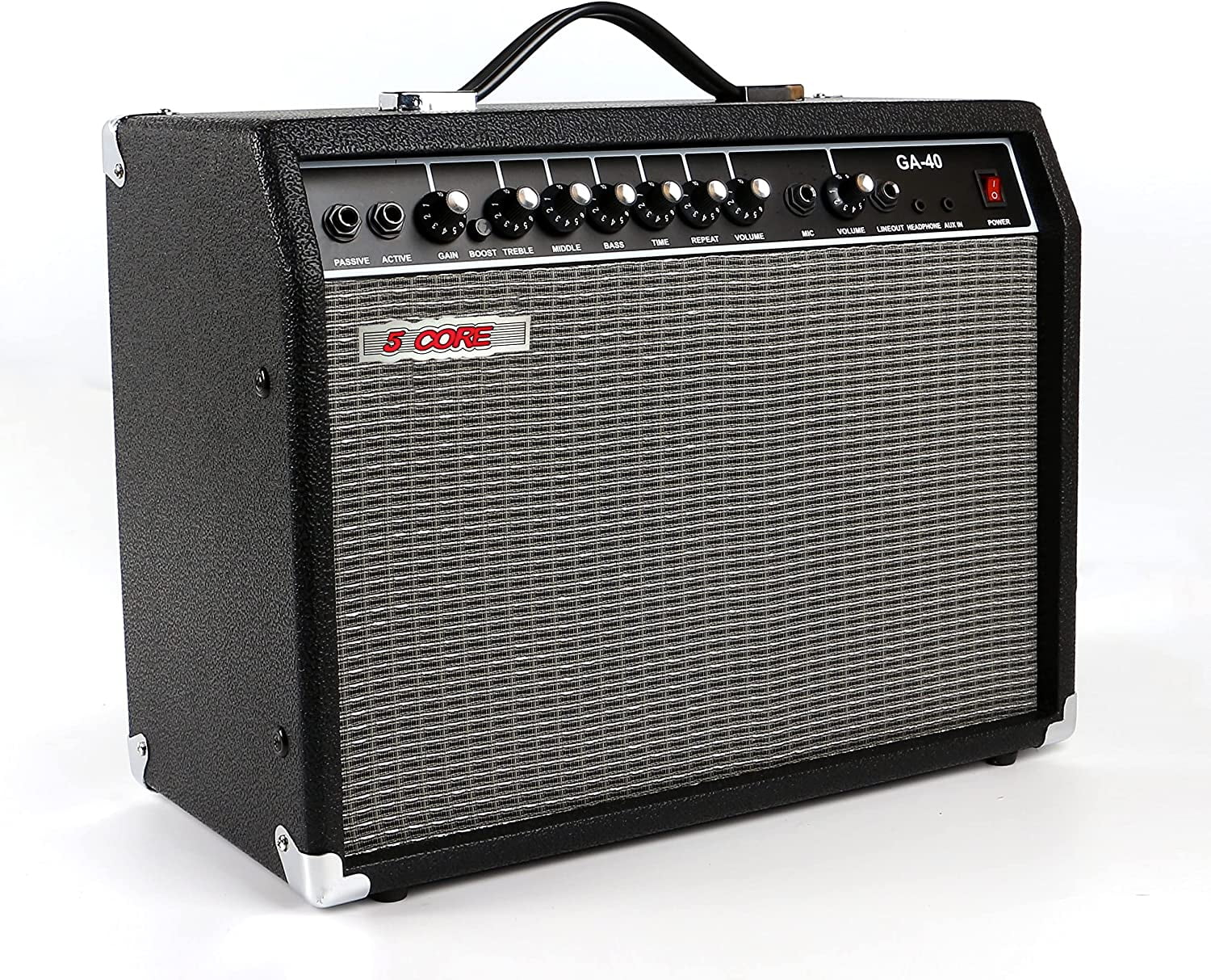 Electric Guitar Bass Amp 40 Watt Amplifier Built in Speaker 2 Input