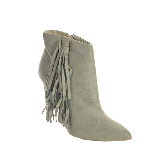 Qupid Womens 2 Buckle Mixed Media Riding Boot Brown 8