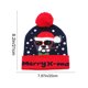 thumbnail image 3 of xihome Gorro navideño LED con diseño de Pap Noel iluminado, gorro de invierno de acrlico tejido para fiestas navideñas y proteccin para las orejas en climas fros, 3 of 6