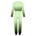 thumbnail image 4 of DailyTrove Women's Long Sleeve Ombre Tracksuit - Gradient Design, Casual Style, Fall & Street Wear,Green, 4 of 5