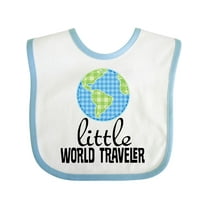 Inktastic Little World Traveler Boys or Girls Baby Bib