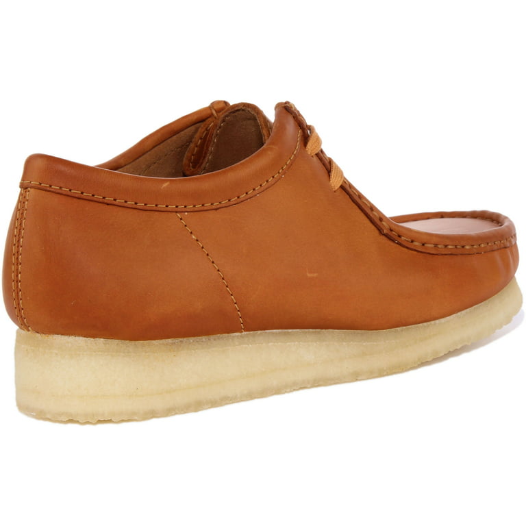 Clarks Originals Wallabee Lace Leather Shoes In Tan Size - Walmart.com