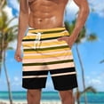 thumbnail image 5 of Pantalones Cortos de Cintura Elástica para Hombre con Bolsillos Pantalones de Playa de Impresión de Moda Casual para Hombres, Tela de Poliéster para Uso Diario Al Aire Libre de Primavera Y Verano, 5 of 5