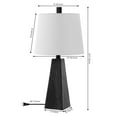thumbnail image 3 of JONATHAN Y Owen 20.5" Contemporary Resin LED Table Lamp, Black Marble Finish (Set of 2), JYL1037D-SET2, 3 of 7