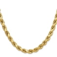 thumbnail image 7 of Auriga Fine Jewelry 10K Yellow Gold 8.0 mm Semi-solid Diamond-cut Rope Chain Necklace for Men 26", 7 of 7