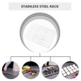 thumbnail image 3 of 1Pc Cooling Rack Stainless Steel Rack Portable Barbecue Strainer Rack (Silver), 3 of 8