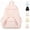 Pink, variant on Spacious Angel Wings Backpack for Women ,Large Capacity Nylon Daypack with 3D Wing Design | Adjustable Travel Bag with Front and Side Pockets(Yellow)