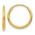 thumbnail image 1 of 14K Yellow Gold 1.25mm Endless Hoop Earring, 1 of 2