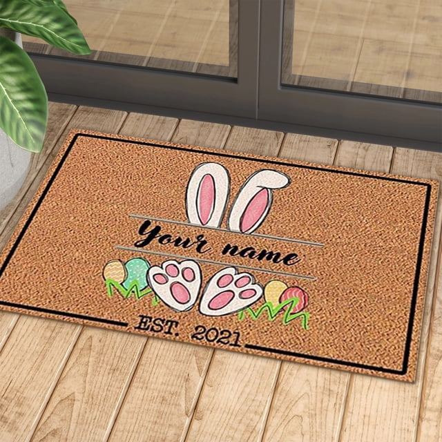 Felpudo de Pascua Xihbxyly antideslizante para entrada porche interior y exterior decoración del hogar