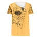thumbnail image 5 of Top de Verano Mujeres Cuello en V Casual Top de Manga Corta, Ligera Primavera Y Blusa de Verano para las Mujeres, 5 of 5