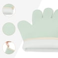 thumbnail image 6 of Unique Bargains 2pcs Silicone Heat-Resistant and Waterproof Oven Mitts Green 10.8" x 8.1", 6 of 7