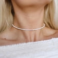 thumbnail image 3 of Grandest Birch Simple Women Beaded Choker Necklace Summer Beach Jewelry Birthday Gift Porcelain White, 3 of 7
