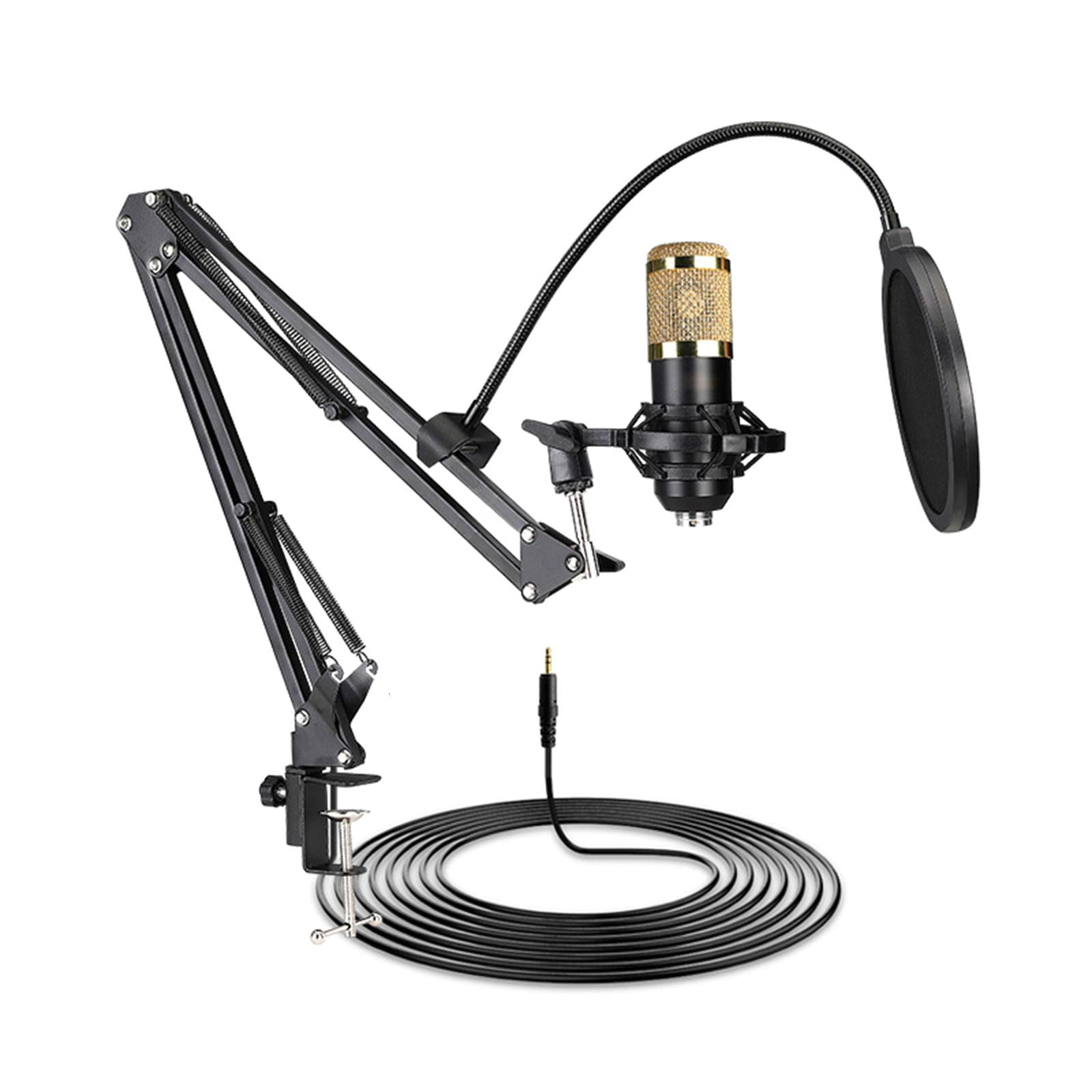 Jesscasday Studio Equipment Condenser Microphone 20Hz-20khz Frequency Response Mic