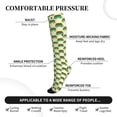 thumbnail image 3 of Lsque Turtle On Skateboard Pattern Sport Compression Socks for Men & Women 15-20 mmHg Knee High Nurse Pregnant Running Medical and Travel Athletic, 3 of 6