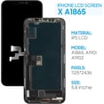 thumbnail image 2 of Screen Replacement for iPhone X (Incell) A1865, A1901, A1902, A1903 5.8" LCD Display 3D Touch Digitizer Full Assembly with Waterproof Anti-Dust Adhesive, 2 of 5