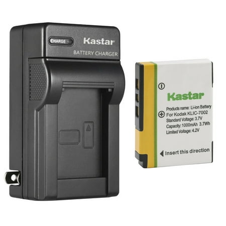 Kastar 1-Pack KLIC-7002 Battery and AC Wall Charger Replacement for Kodak KLIC-7002 K7002 Battery Kodak EasyShare V530 EasyShare V603 EasyShare V530 Zoom EasyShare V603 Zoom Camera
