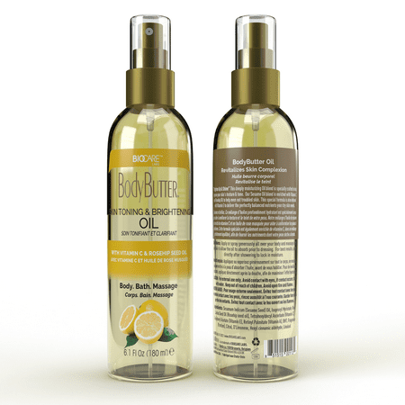 Skin Toning & Brightening Oil with Vitamin C and Rosehip Seed Oil