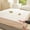 WHITE, variant on H&D 3-Piece Faux Rabbit Fur Fitted Sheet Set with 2 Pillowcases