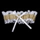 thumbnail image 2 of Liga Rústica de Del Yute Nupcial Del Cordón de Arpillera Del Bowknot, 2 of 8