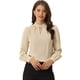 thumbnail image 1 of Dde San Patricio profesional Blusas de gade manlarcon cuello alto elegante pamujer  Caqui XL, 1 of 6