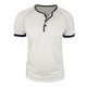 thumbnail image 2 of Tops para hombre, blusas y camisas de manga corta con cuello redondo para hombre, blusa informal de moda con botones y parches lisos, blusa de manga corta para hombre, blusa de poliéster para hombre, 2 of 7