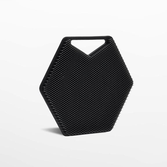 Silicone Body Scrubber for Sensitive Skin with Non-Slip Handle - Exfoliating Shower Brush - 1 Count