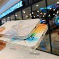 thumbnail image 5 of Compatible con funda para iPhone 12 Pro Max, mármol transparente acuarela P, 5 of 5