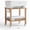 Wood, variant on LELELINKY 2-Tier Rolling Printer Stand with Storage, Under Desk Shelf Cart for Home Office, White