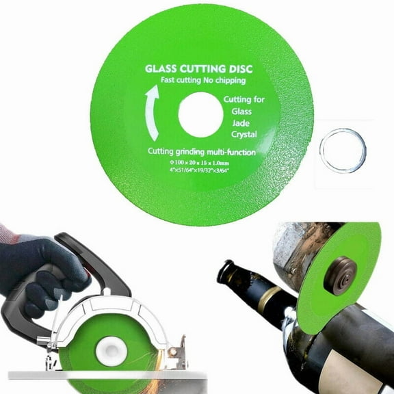 MTP Pack of 2 4" (5/8") Glass Cutting Disc Thin Saw Blades Wheel Ceramic Angle Grinder 4x5/8