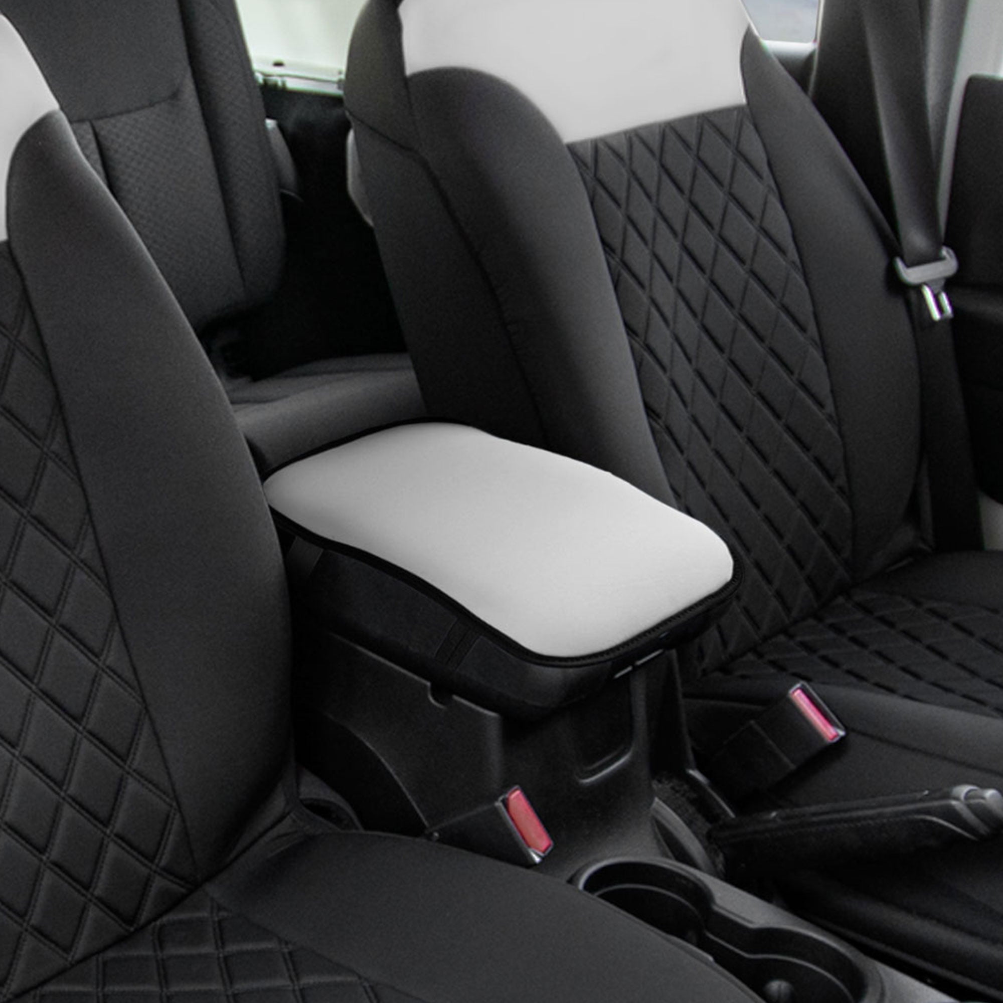 Center Accessories Soft, Car Group Van Water-Resistant Cover Car for Universal Design, Neoprene Box Ergonomic Durable FH & Armrest Seat Truck, Cushion Fit, Console SUV,